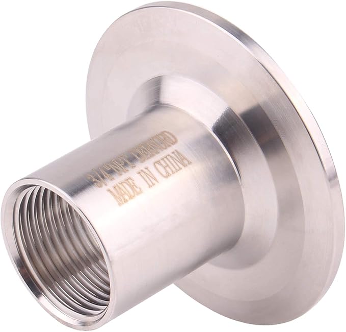 DERNORD Sanitary Female Threaded Pipe Fitting to 2 Inch TRI CLAMP OD 64mm Ferrule (Pipe Size: 3/4" NPT （2 Inch Tri clamp）)