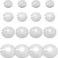 16Pcs Plumbing Cover Plates, Plastic Escutcheon Plate Flange Pipe Covers, Water Drain Line Cover for Water Tube Wall Decoration (（14-29mm, 14-45mm, 30-55mm, 50-78mm)