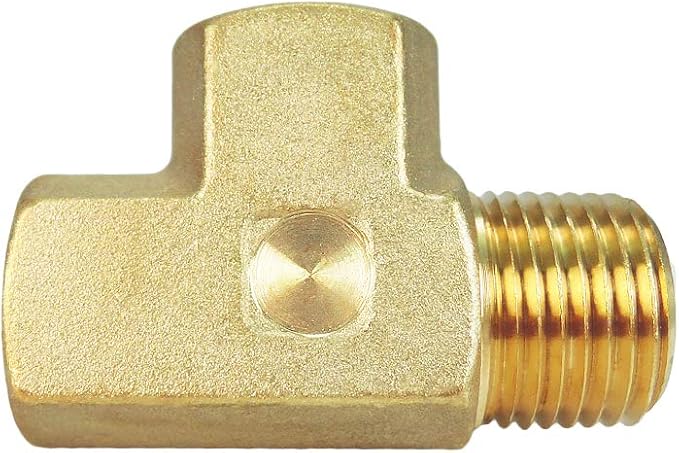 Nigo Forged Brass Tee - 3-Way Brass, Tee Fitting (1 1/2" x 1/2" x 1/2")