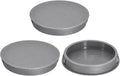 uxcell 3Pcs 60mm(2-3/8") Nylon Hole Plugs, Flush Type Panel Round Snap in Fastener Knockout Locking Plugs for Furniture Insert End Caps Panels, Gray