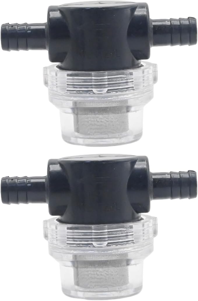 1/2 Inches Water Pump Strainer 2PCS for 12V DC 80 PSI Camper Marine Boat Lawn, 80 Mesh Filter