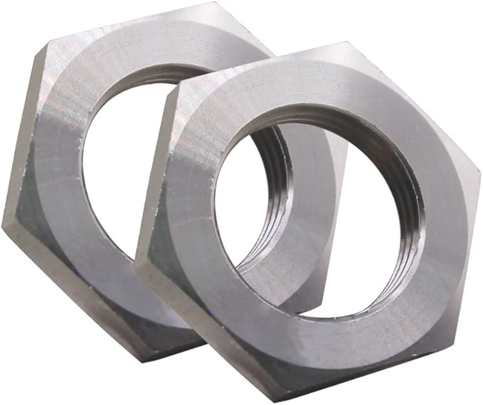 DERNORD Cast Pipe Fitting Stainless Steel 304 Hex Locknut 3/4 Inch NPT Female (Pack of 2)