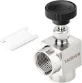 TAISHER 1PCS 304 Stainless Steel 90 Degree Needle Valve 3/4" NPT Female For Flow Control Water Gas Oil