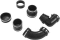 GOTOTOP RV Sewer Hose Adapter, Leakproof Flexible Joints Fittings with Gate Valve Bushing 4x3in 3x3in Adapters 90 Elbow, Complete RV Waste Plumbing Connection System for Trailer Camping