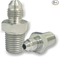 1/4" JIC Male x 1/4" NPT Male Hydraulic fitting, Carbon Steel SAE 37°Flare Pipe Adapter Tube Fitting Straight Union Connector