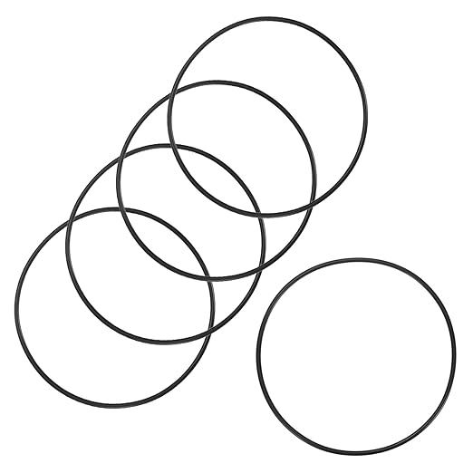 5-Pcak Nitrile Rubber O-Rings, 147mm ID, 155mm OD, 4mm Width, Metric Sealing Washer Gasket for Automotive Machine Plumbing/Faucet/Air or Gas Connections, Resists Oil and Heat