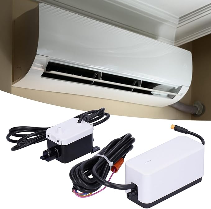 Condensate Pump Mini Split Automatic Air Conditioning Drain Removal Quiet Device S1 AC110 240V Safe Stable Efficient Energy Saving Low Noise for HVAC Air Conditioners Dehumidifiers