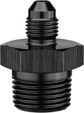 EVIL ENERGY 3AN Male Flare to 3/8" NPT Pipe Fitting Adapter Straight Aluminum Black