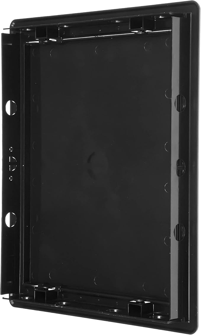 8" x 10" Black Plastic Access Panel - Service Shaft Door Panel for Plumbing, Electricity, Heating, Alarm Wall Access Hole Cover