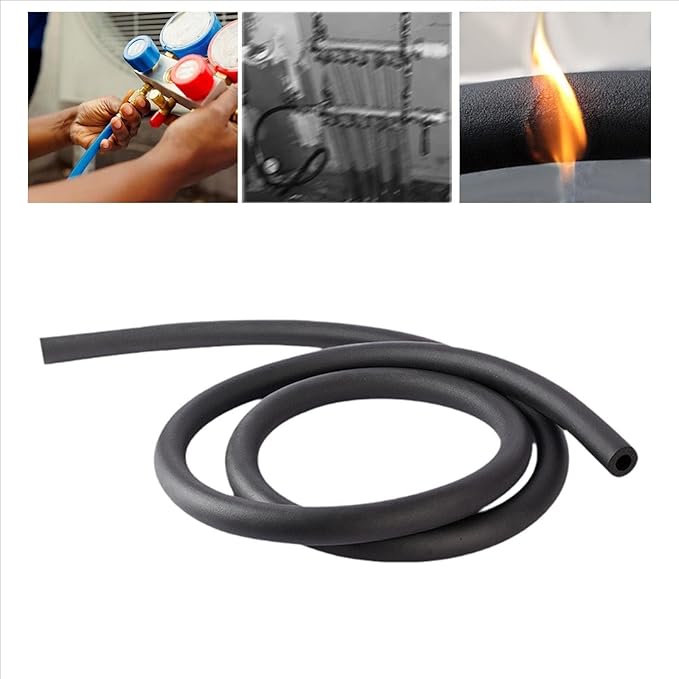 Pipe Insulation Foam Tube, Pipe Cover Wrap Roll Bar Padding Black Pool Noodles Rubber Plastic Insulation Lagging Wrap for Fitness, Tools Handle Support 1.8/2m Length(ID43.0mmxT20mmx2m)