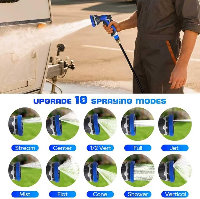 Upgrade 12V 80PSI7.5GPM RV Fresh Washdown Pump Kit Boat Washdown Pump,Five Chamber Self-Priming Diaphragm Pump with Heavy Duty Pressure Switch & Strainer for Boats, Marine, Yacht, Caravan, Camper