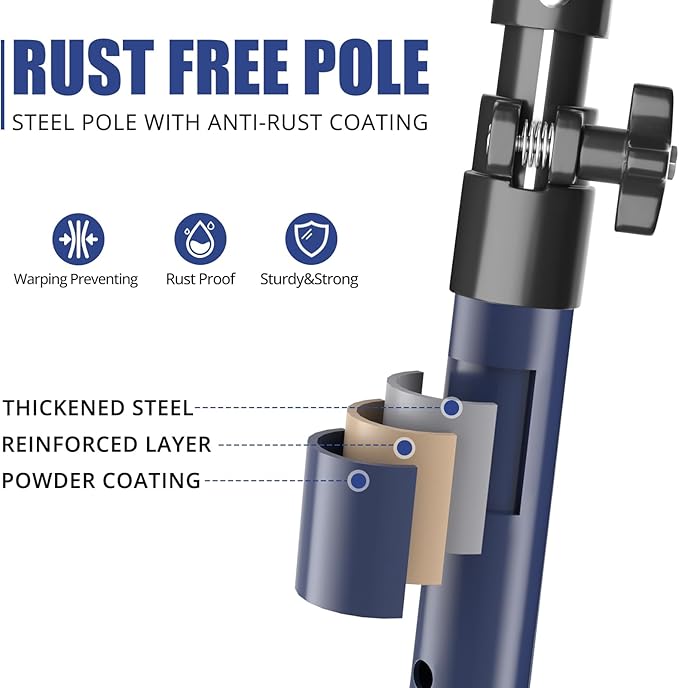 XINQIAO Cabinet Jacks for Installing Cabinets, Heavy Duty Third Hand Tools Adjustable Support Pole from 23.6 in to 45.3 in, 1 PC