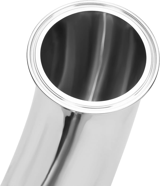 DERNORD 3" Tube OD Elbow 180 Degree Sanitary Pipe Fitting SS304 Tri Clamp 3 Inch