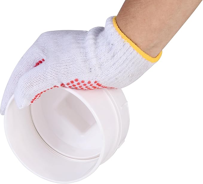 6" PVC Sewer Cleanout cap with Coupling,DWV Flush Sewer Cleanout Adapter for Outdoor Garden,RV and More Drainage Piping System