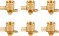 WMAXPFIT(6 Pack) 1/2 Inch Drop-Ear Elbow F1807, 1/2 Inch PEX x Female NPT Thread LF Brass crimp fitting for PEX-b pipe