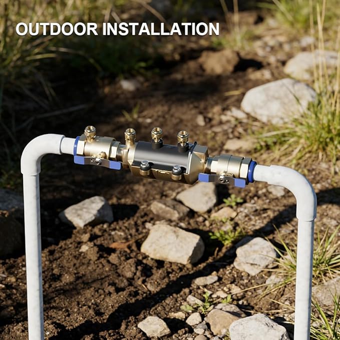 1-350 1" Double Check Backflow Preventer, Prevent Backpressure and Backsiphonage,Complete Double Check Valve Assembly.