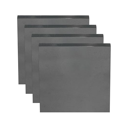 MECCANIXITY 4pcs 3/16"(5mm) x2 x2 Steel Plate, Black Hot Rolled A36 Steel Sheet Plate Base, Square Weldable Metal Discs for Industrial Construction Structural Support