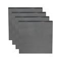 MECCANIXITY 4pcs 3/16"(5mm) x2 x2 Steel Plate, Black Hot Rolled A36 Steel Sheet Plate Base, Square Weldable Metal Discs for Industrial Construction Structural Support