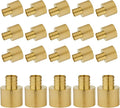(20-Pack) PEX Fittings, Pex 3/4"x1" Female Sweat Copper Adapter, Brass Crimp Fittings, for PEX Tubing Pipe Plumbing, ASTM F1807(PEX1807135-20Pack)