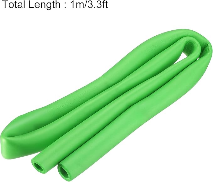 uxcell Foam Tubing for Handle Grip Support, Pipe Insulation, 14mm(9/16") ID 22mm OD 1m Length Green