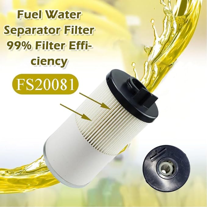 FS20081 Fuel Filter Kit Compatible with EPA 2017 Cummins ISB and ISL engines Replace FS20081, PF46171, L20081, A245007, A0000904851, RH32032, 245007, SF57030 2PACK