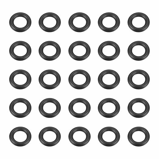 HARFINGTON 50pcs Nitrile Rubber O-Rings 9.5mm OD 5.5mm ID 2mm Width Metric Buna-N NBR Sealing Gasket Plumbing Sealing Repair O Rings for Car Auto Vehicle Repair Faucet Air Gas