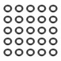 HARFINGTON 50pcs Nitrile Rubber O-Rings 10mm OD 6mm ID 2mm Width Metric Buna-N NBR Sealing Gasket Plumbing Sealing Repair O Rings for Car Auto Vehicle Repair Faucet Air Gas