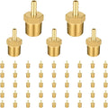 (Pack of 50) EFIELD Brass Hose Barb Fitting Adapter, 1/8" Barb x 1/4" NPT Male Pipe Fitting,(BARB002-50PCS)