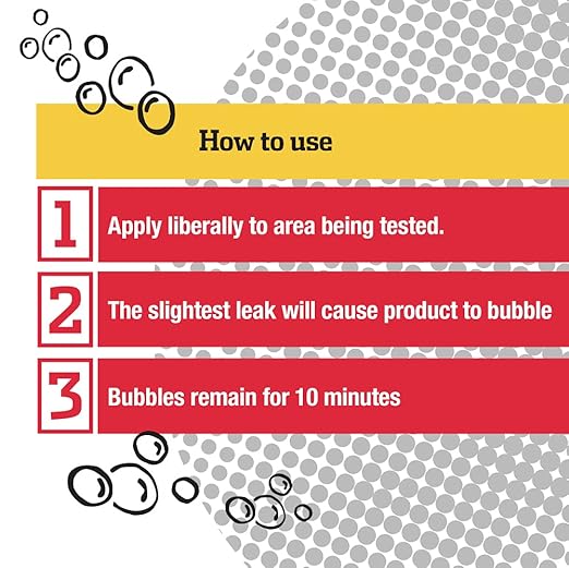 Gasoila Extreme Temperature Leak Detector Spray, 1 Gallon Jug – Fast-Acting, Long-Lasting Bubbles Pinpoint Leak Detection, Non-Toxic & Non-Corrosive, Works on All Pipes, Safe for Gas & Air Systems
