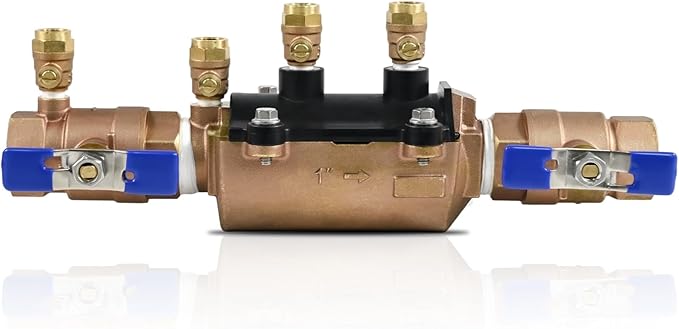 1-350 1" Double Check Backflow Preventer, Double Check Valve Assembly, Backpressure and Backsiphonage