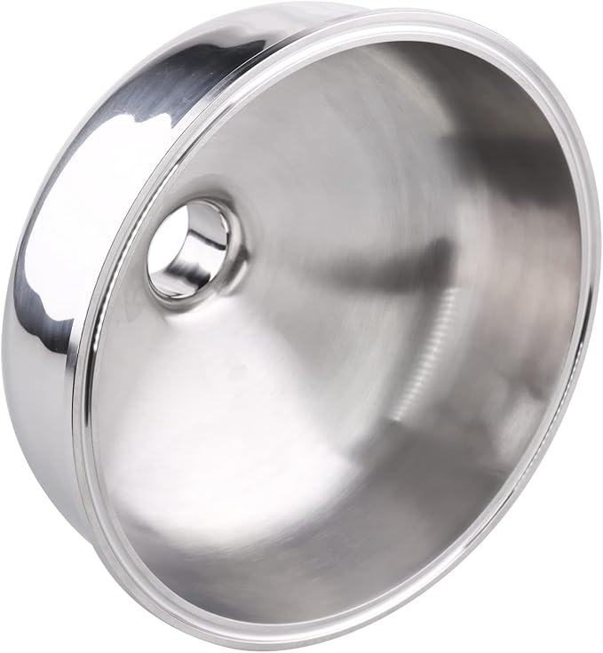DERNORD Tri Clamp Bowl Reducer Sanitary Fitting Stainless Steel 304 (Tri Clamp Size: 8 inch x 1.5 inch)