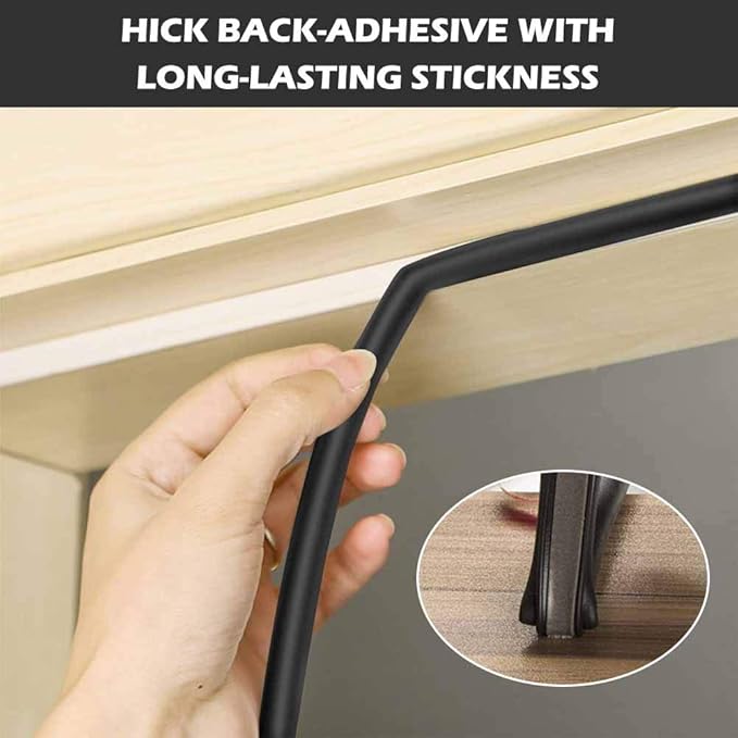 19.7 Feet Long Weather Stripping Seal Strip for Doors/Windows, Self-Adhesive Backing Seals Large Gap (from 5/16 inch to 11/20 inch) Seal Strip