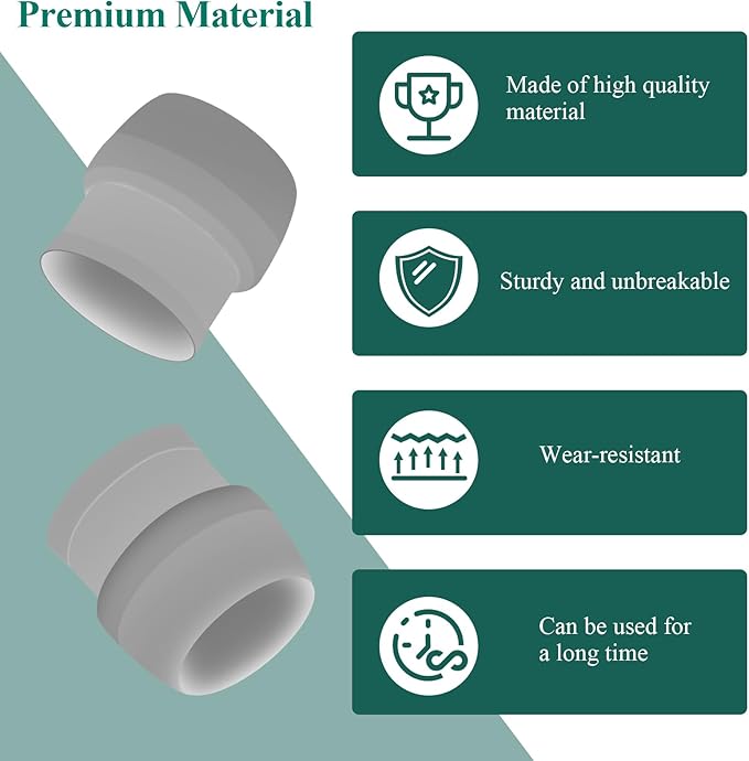 5 Pcs UCAK200 1/4-Inch Ferrule, Compression Fitting Connector, for Suction/Discharge Line, Fits MCCP202 Tube, Fit for Sten-ner 45, 85, 100 & 170 Series Adjustable & Fixed Pumps