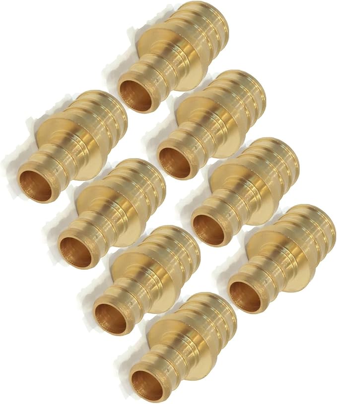 Replacement Part for (8) 3/4" X 1/2" Pex Brass Reducing Couplings Crimp Fitting Plumbing B1RO-p01745