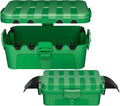 Flemoon 2-Piece Outdoor Waterproof Electrical Box Set – 12.5" x 8.5" x 5" Large & 8.1" x 4.9" x 3.1" Small Weatherproof Electrical Boxes for Power Strips, Outlets, Holiday String Lights, Green