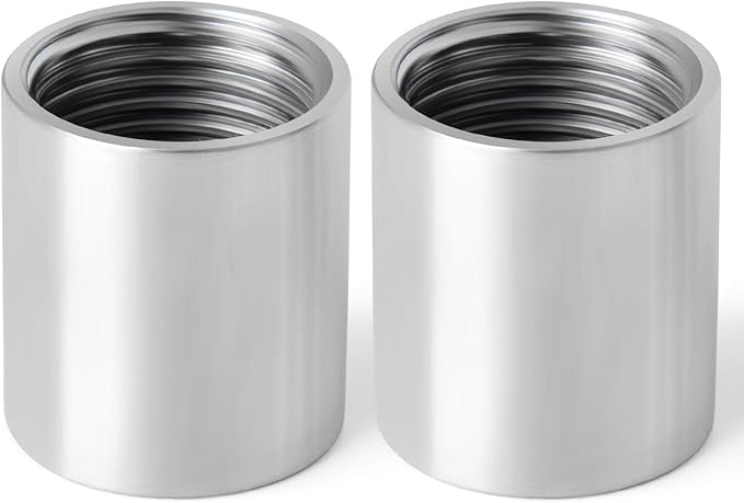 TAISHER 2PCS 304 Stainless Steel Cast Pipe Fitting, Coupling, 1/4" x 1/4" NPT Female Threaded
