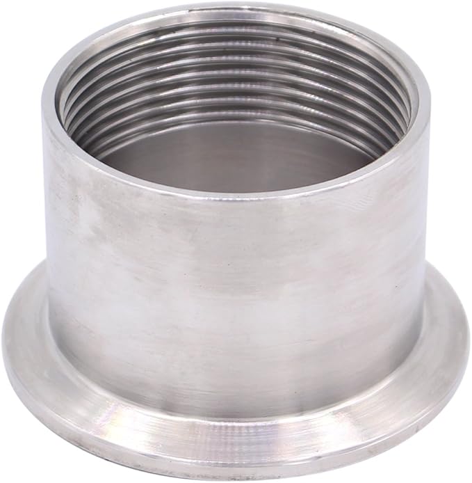 DERNORD Sanitary Female Threaded Pipe Fitting to 2 Inch TRI CLAMP OD 64mm Ferrule (Pipe Size: 1-1/2" NPT)