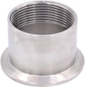 DERNORD Sanitary Female Threaded Pipe Fitting to 2 Inch TRI CLAMP OD 64mm Ferrule (Pipe Size: 1-1/2" NPT)