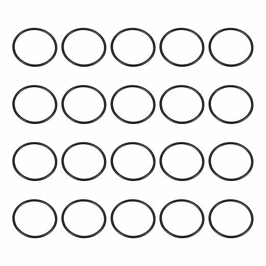 HARFINGTON 20pcs Nitrile Rubber O-Rings 29mm OD 25mm ID 2mm Width Metric Buna-N NBR Sealing Gasket Plumbing Sealing Repair O Rings for Car Auto Vehicle Repair Faucet Air Gas