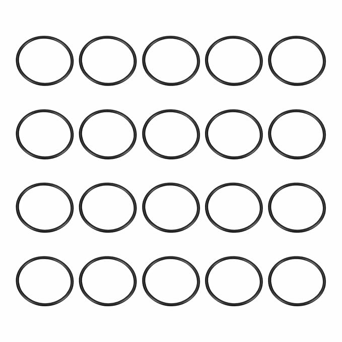 HARFINGTON 20pcs Nitrile Rubber O-Rings 32mm OD 28mm ID 2mm Width Metric Buna-N NBR Sealing Gasket Plumbing Sealing Repair O Rings for Car Auto Vehicle Repair Faucet Air Gas