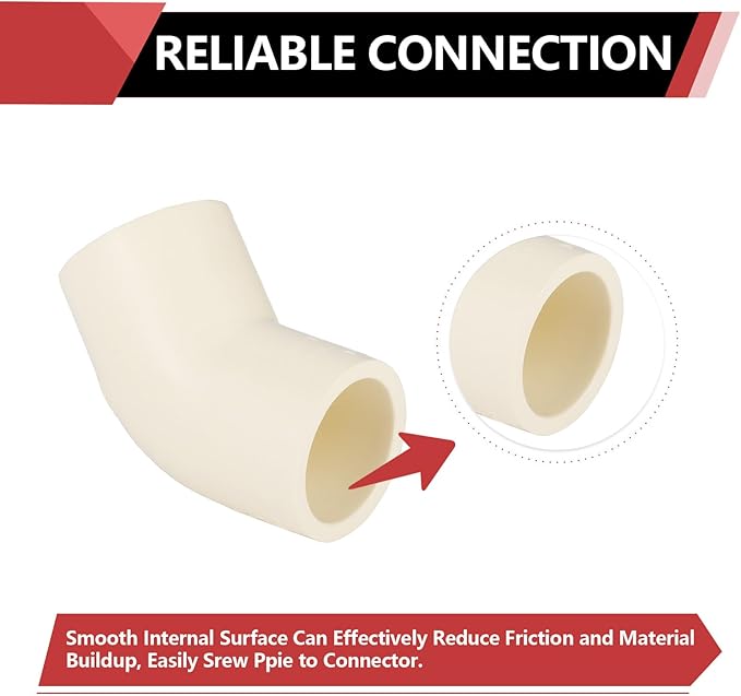30-PACK EFIELD CPVC Elbow,1/2" Slip x Slip 45-Degree Elbow Fitting,(CPVC007-20-30PCS)