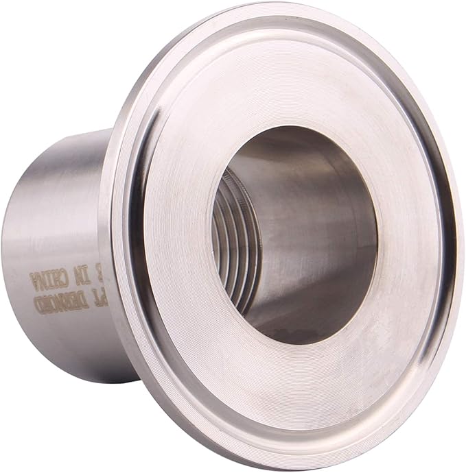 DERNORD Sanitary Female Threaded Pipe Fitting to 2 Inch TRI CLAMP OD 64mm Ferrule (Pipe Size: 1" NPT （2 Inch Tri clamp）)