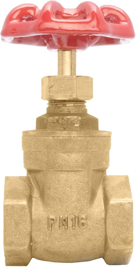 3/4" Brass Gate Valve - 200WOG, FxF NPT