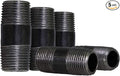 Everflow Supplies NPBL1435-5 close nipple pipe, 1/4" x 3-1/2", Black