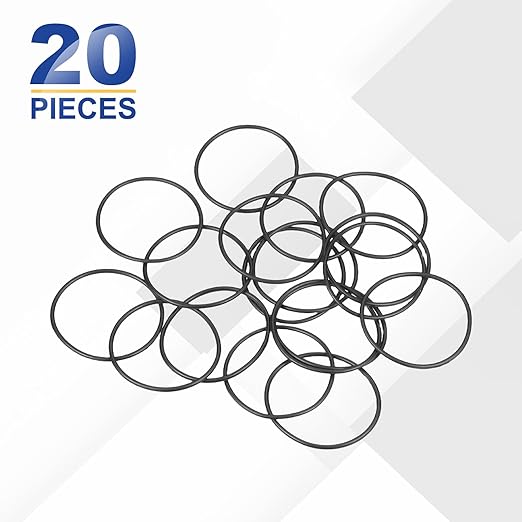 HARFINGTON 20pcs Nitrile Rubber O-Rings 25mm OD 23mm ID 1mm Width Metric Buna-N NBR Sealing Gasket Plumbing Sealing Repair O Rings for Car Auto Vehicle Repair Faucet Air Gas