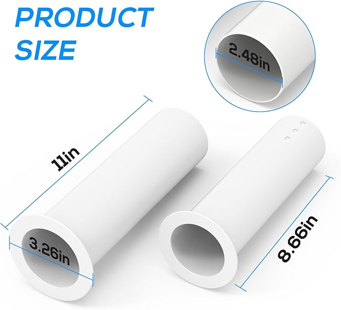 Mini Split Cover Wall Sleeve for Air Conditioner Line Set Covers with air Conditioning Filter Cotton for Outside Units AC Sleeve Through The Wall Pipe Accessories (8.66 inches Length)