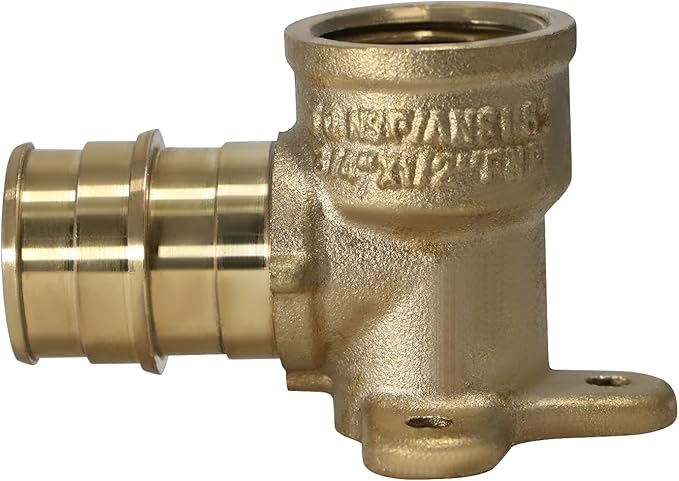 XFITTING 3/4 Inch Pex A x 1/2 Inch Female NPT Drop Ear Elbow, F1960 Expansion Drop Ear Elbow, 29-6-7=10XX, 10 Pieces
