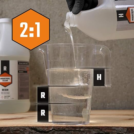 Industrial Clear - Rock Hard Epoxy Resin - 1.5 Gal Kit