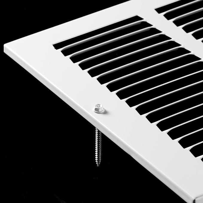 20x10 Return Air Grille(Duct Opening Size),Air Return Vent Cover,Flat Vent Cover,Rejillas De Aire Acondicionado para Casa,Return Air Grilles,Outer Dimensions:21.75"Wx11.75"H(20"Wx10"H, Duct Opening)