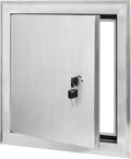 Premier by Dynasty Hardware 14x14 Universal Aluminum Access Panel Door with Keyed Latch, Insulated for Exterior Application Use, Wall or Ceiling Mounted for Drywall, Plumbing, Electrical, 2400 Series